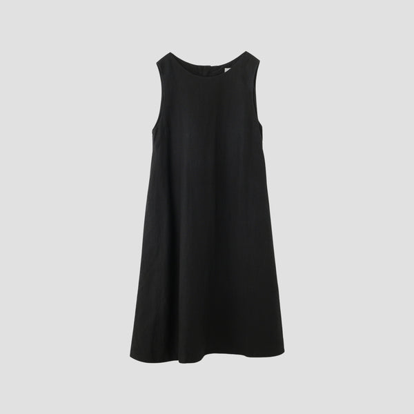 DENSE FINE LINEN POPLIN DRESS