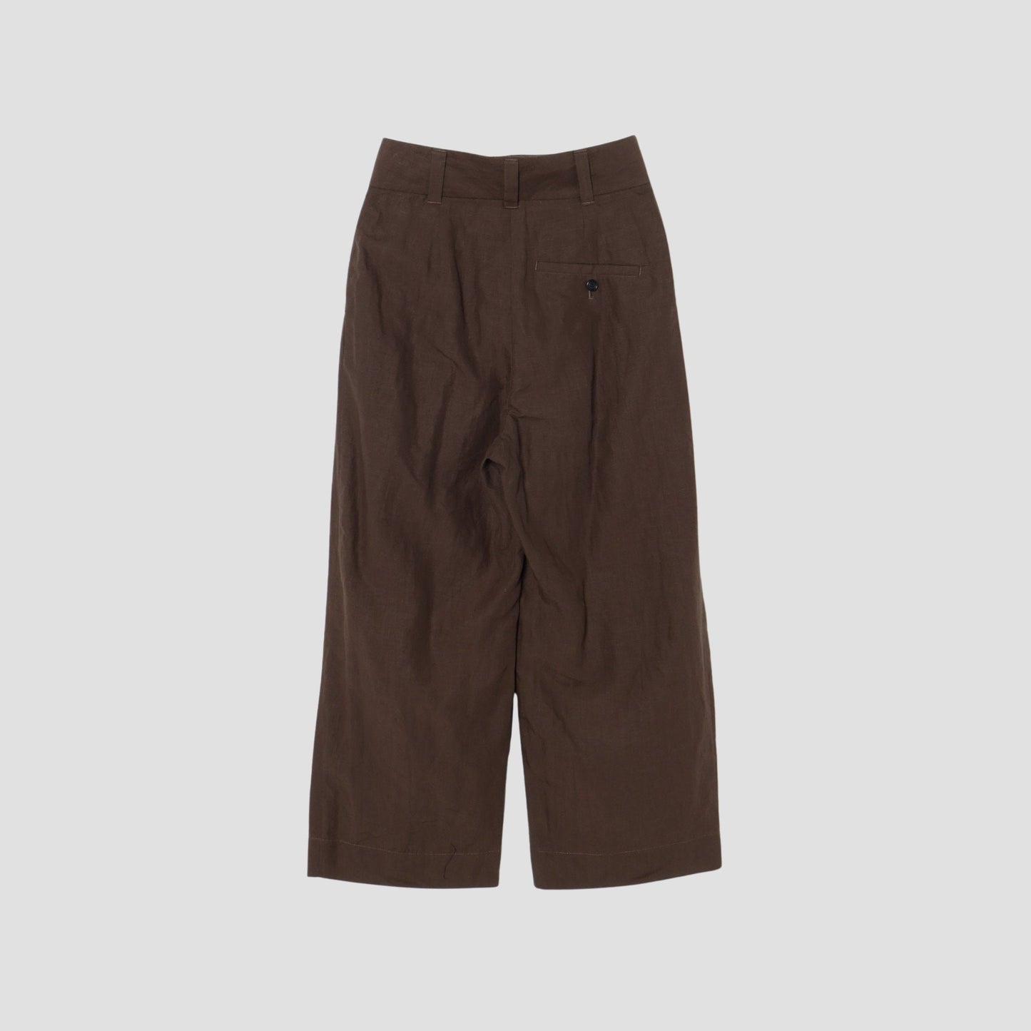 DENSE FINE LINEN POPLIN TROUSERS