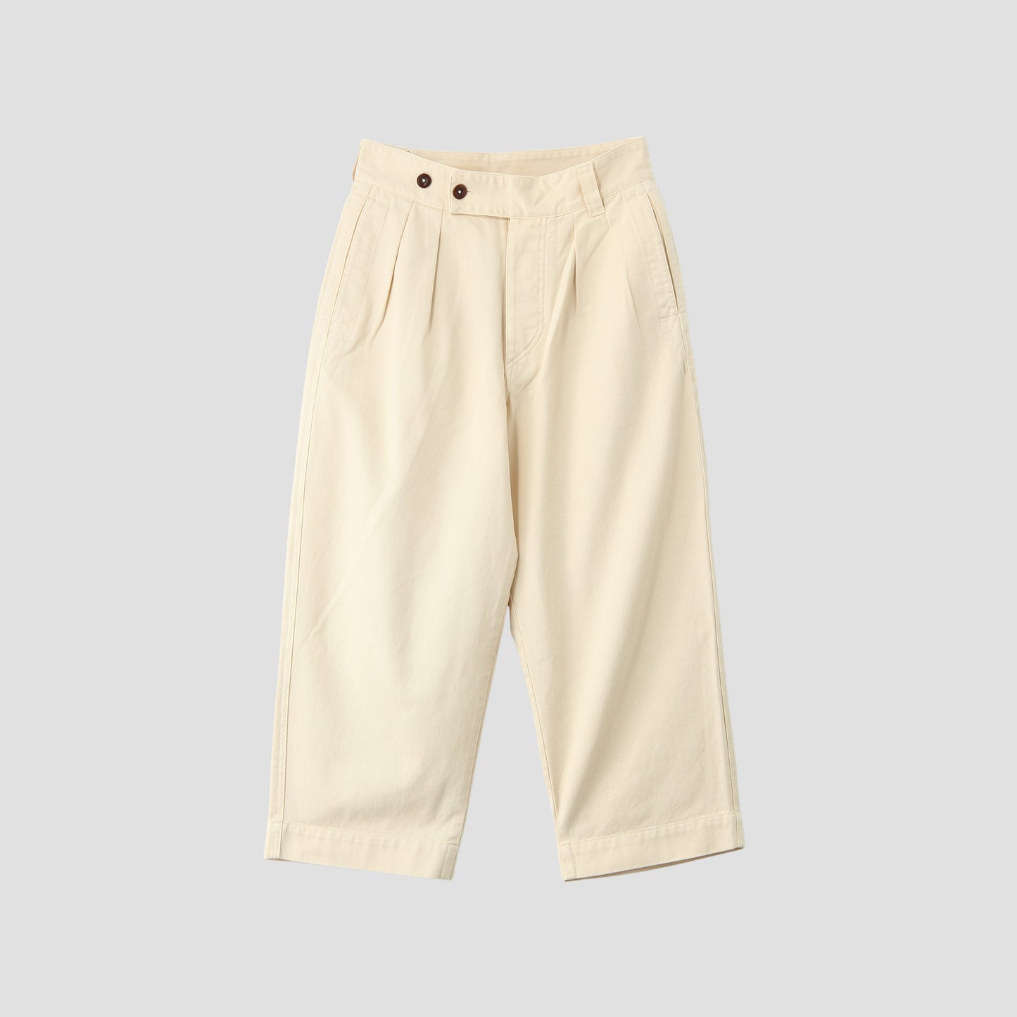 SOFT TWISTED YARN COTTON TROUSERS