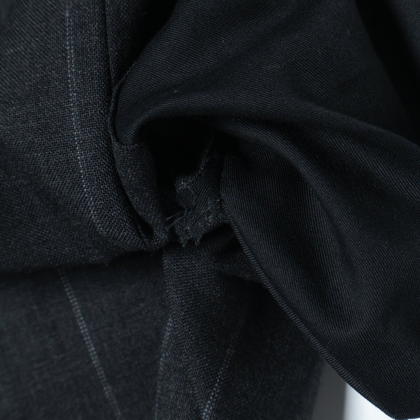 WIDE STRIPE FINE WOOL TROUSERS