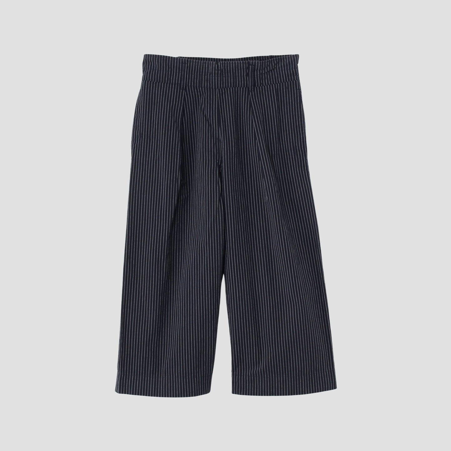 COTTON LINEN STRIPE TROUSERS