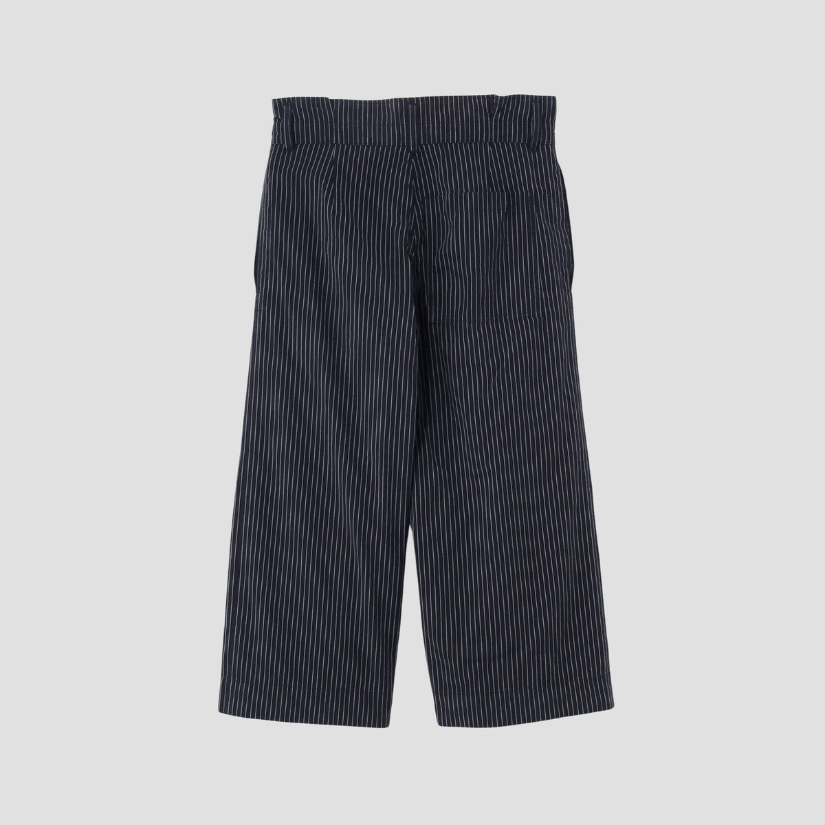 COTTON LINEN STRIPE TROUSERS