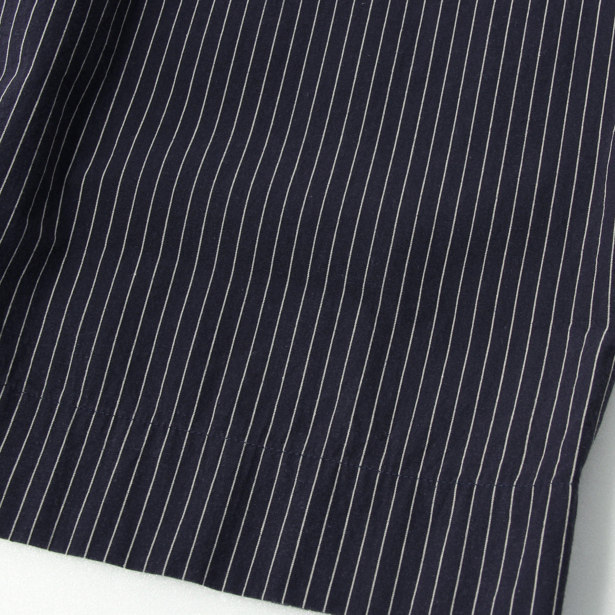 COTTON LINEN STRIPE TROUSERS