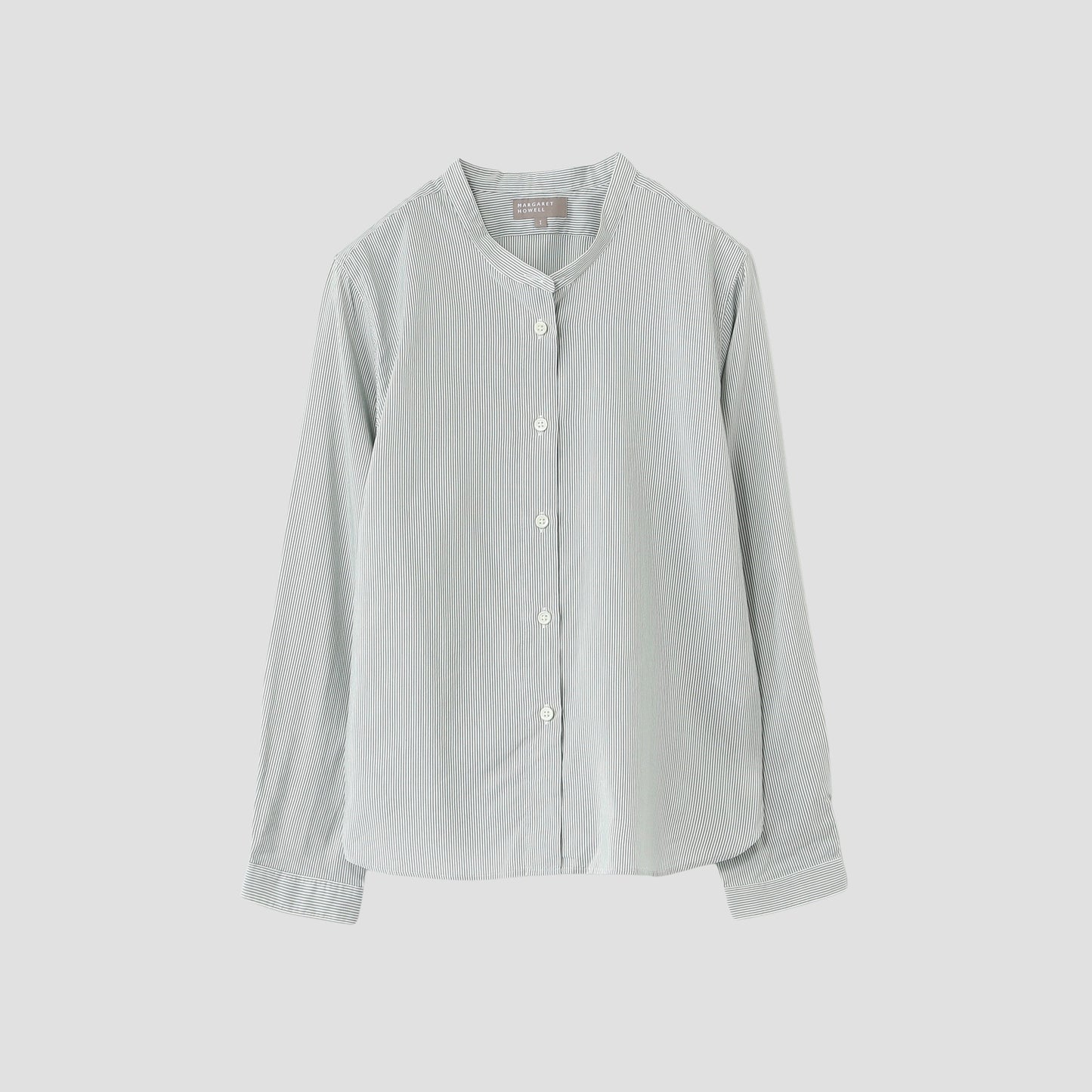 STRIPE SILK COTTON SHIRT