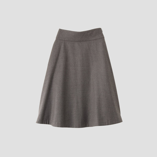 FINE WOOL FLANNEL SKIRT