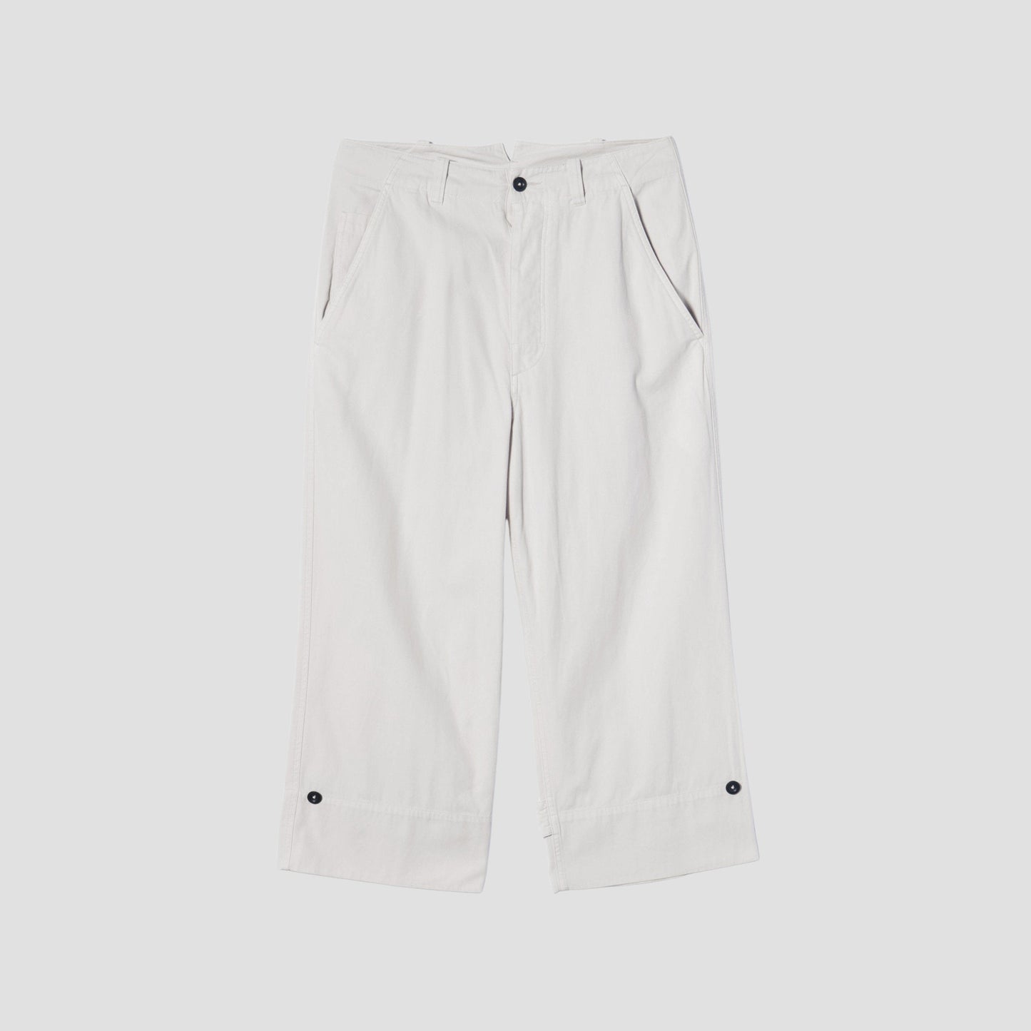 RAISED COTTON TWILL TROUSERS