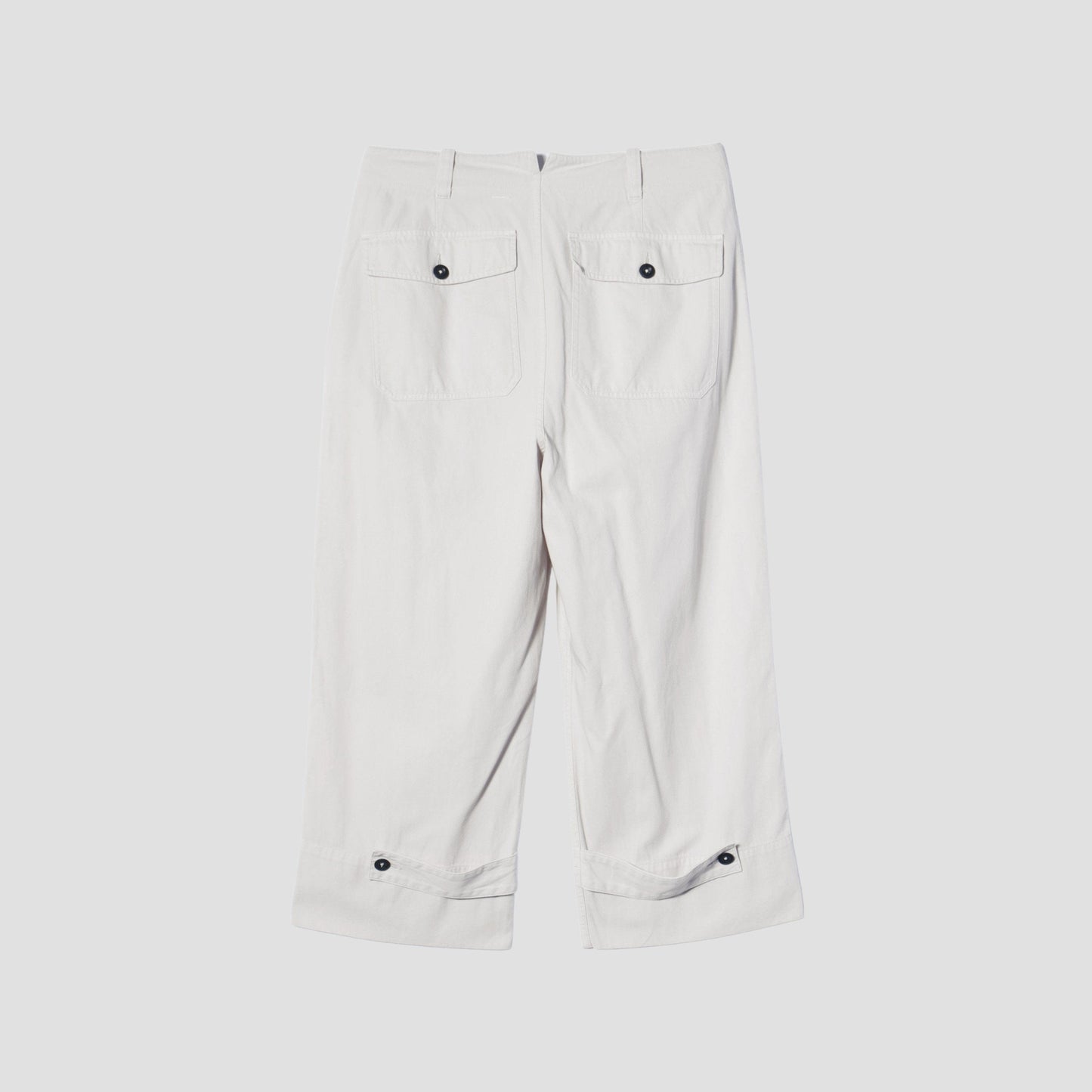 RAISED COTTON TWILL TROUSERS
