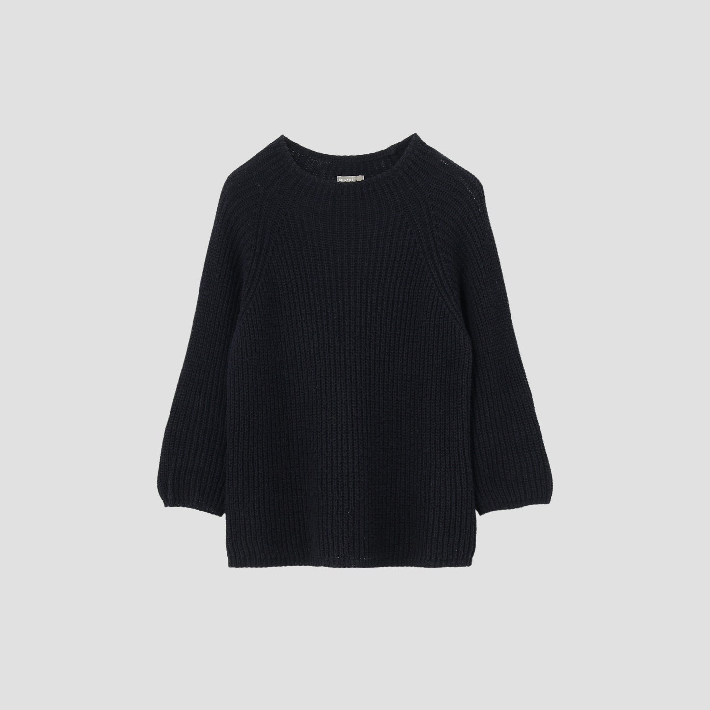 LINEN COTTON RIB JUMPER KNIT