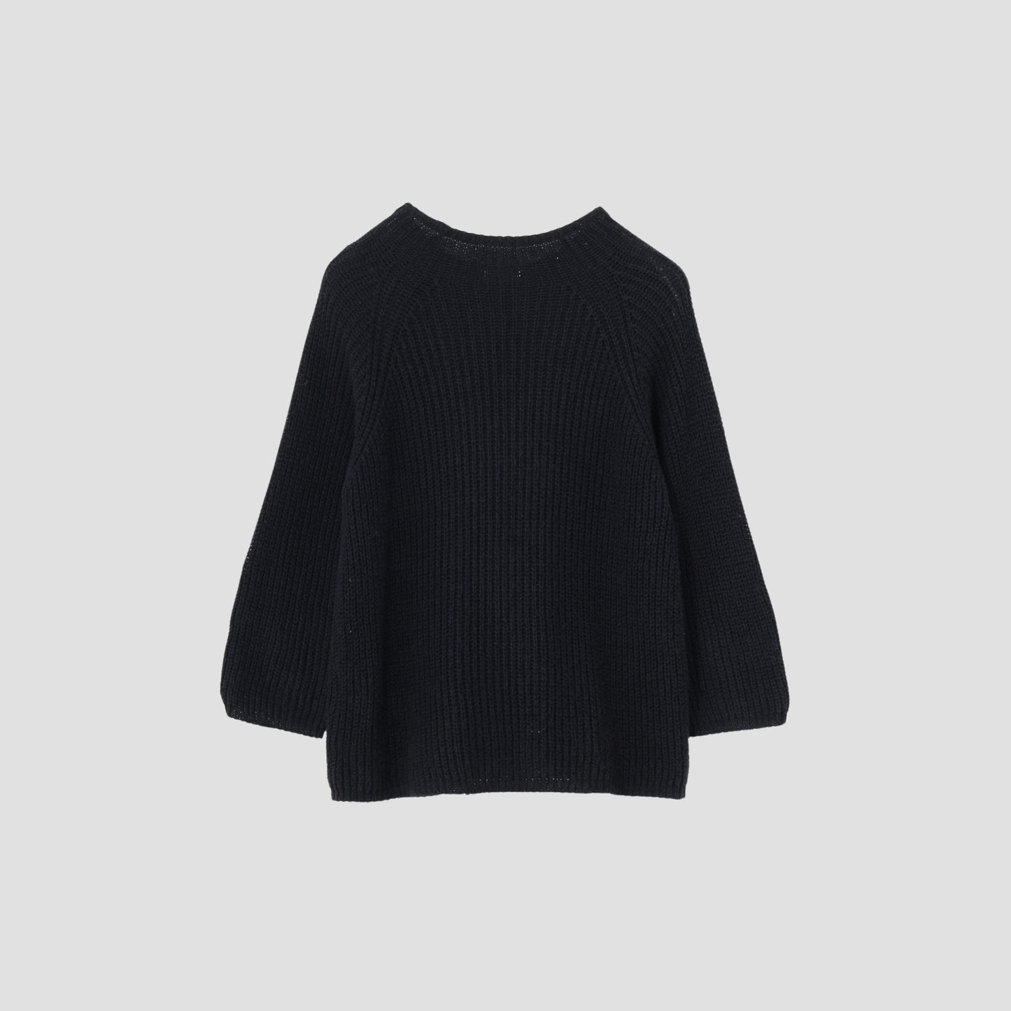 LINEN COTTON RIB JUMPER KNIT