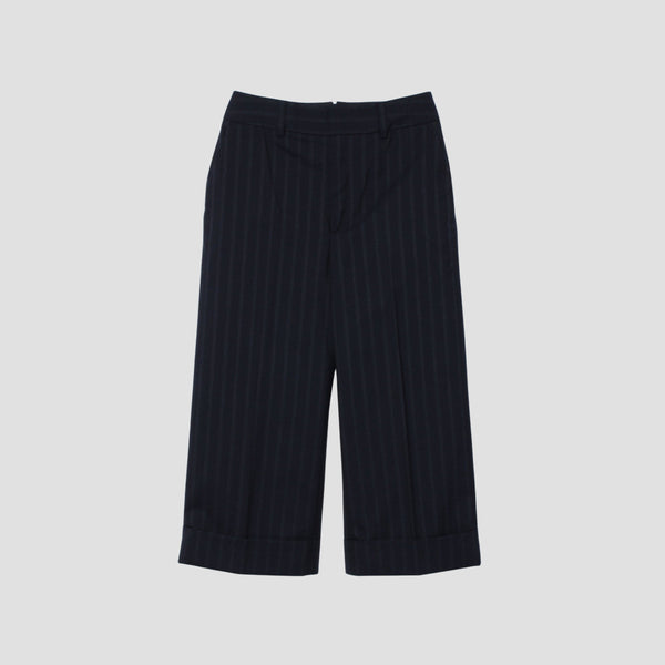 WIDE STRIPE WOOL TROUSERS