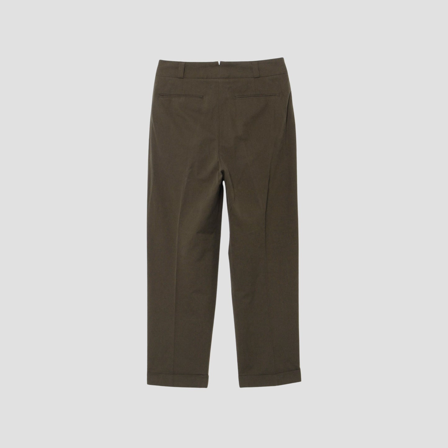 MATT COTTON TWILL TROUSERS