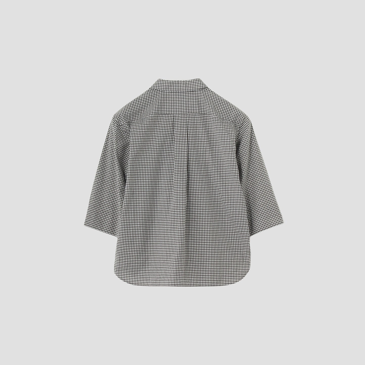 COTTON LINEN CHECK SHIRT