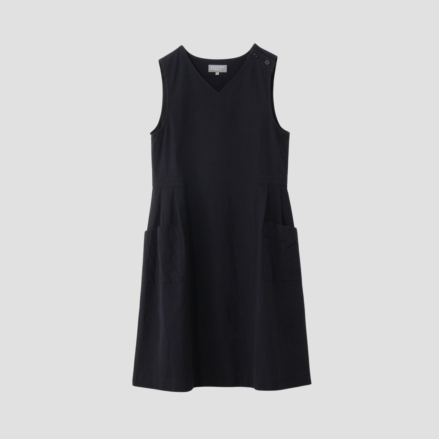 WOOL COTTON PLAINWEAVE DRESS