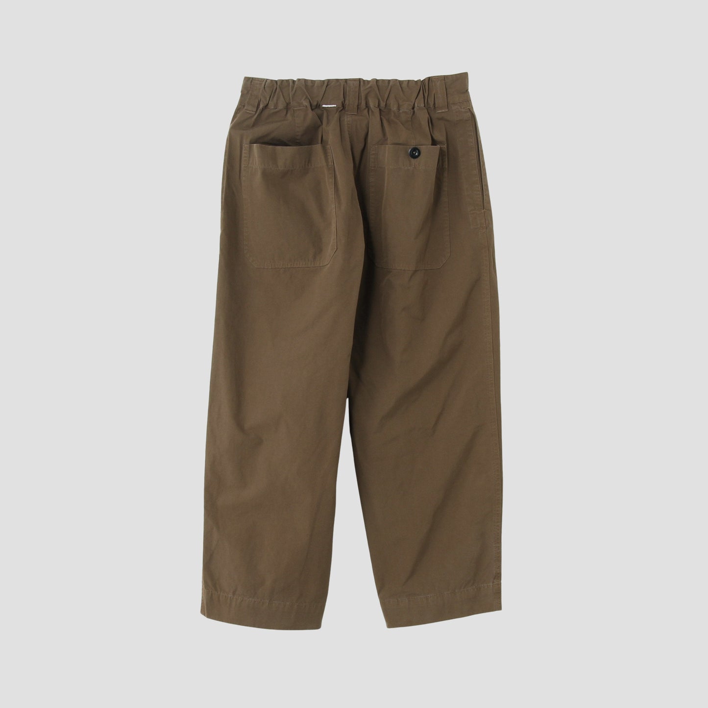 FINE COMPACT COTTON POPLIN TROUSERS