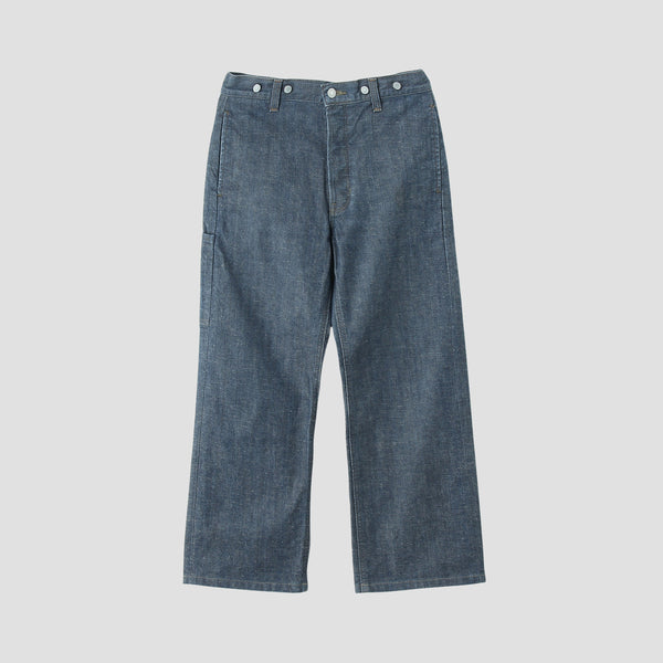 GREY CAST DENIM TROUSERS