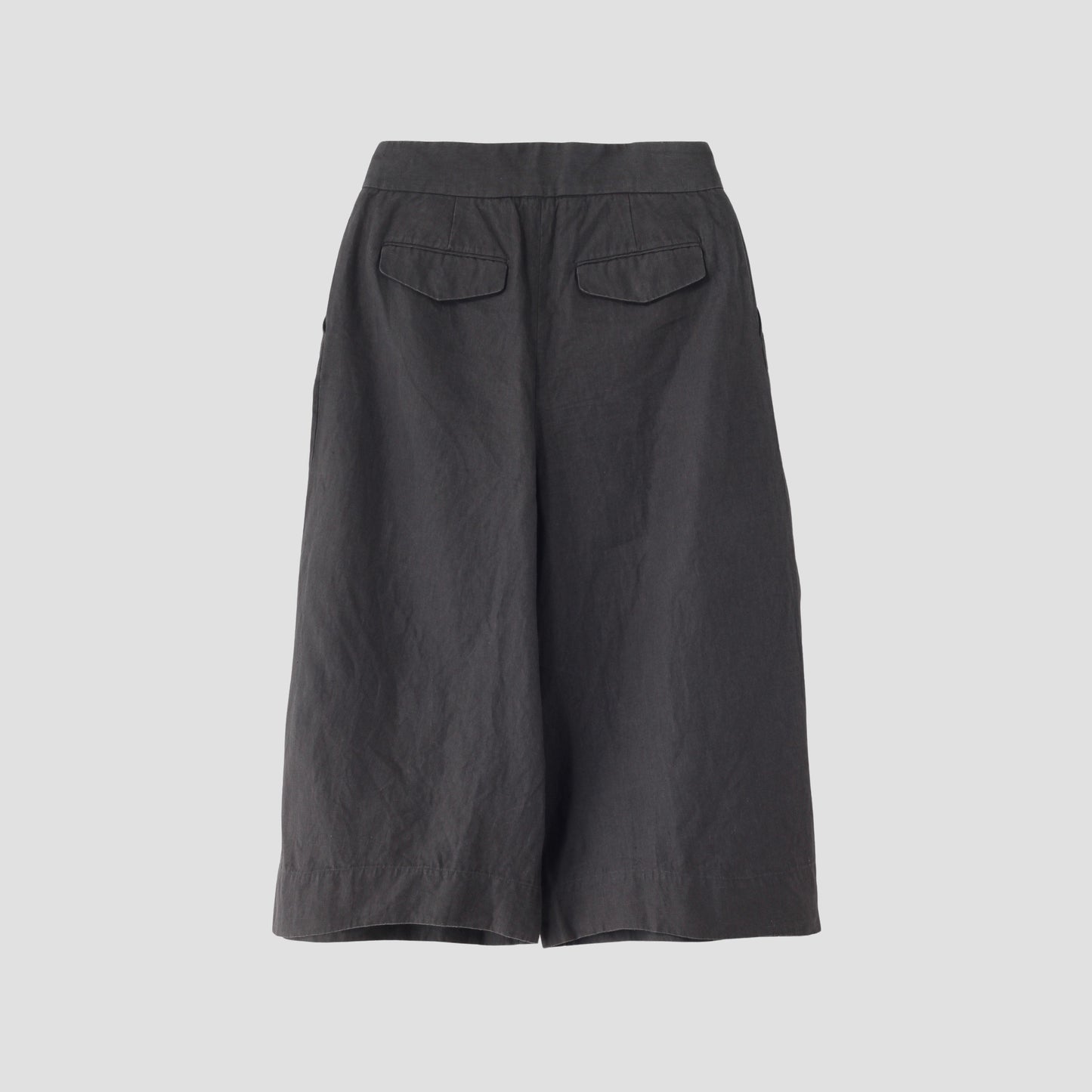 COATED LINEN PLAINWEAVE TROUSERS