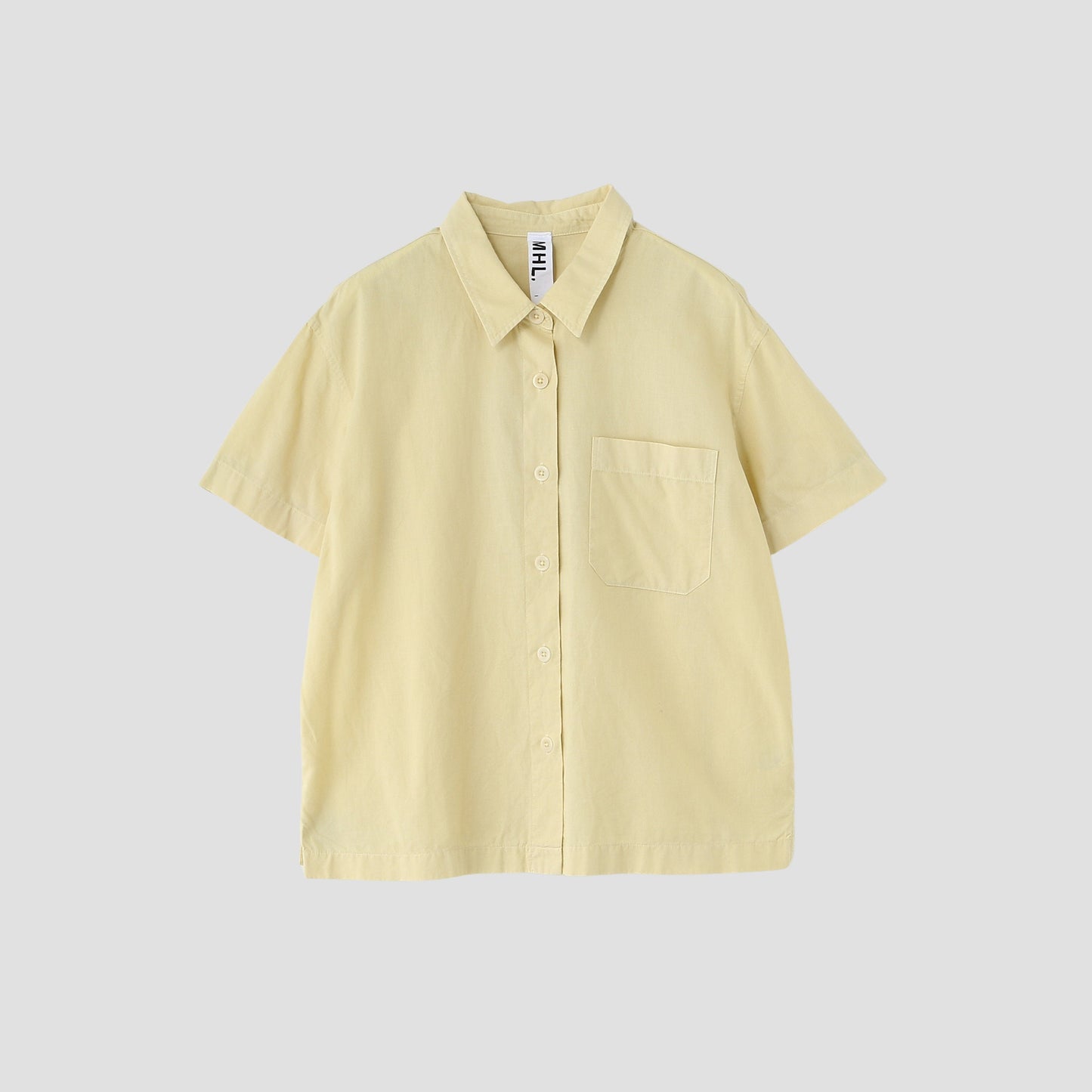 GARMENT DYE COTTON LINEN SHIRT