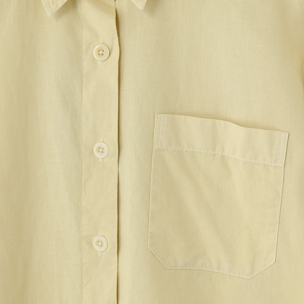 GARMENT DYE COTTON LINEN SHIRT