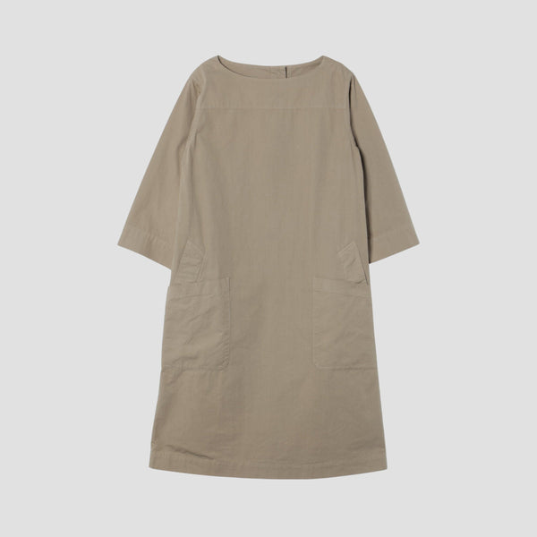 GARMENT DYE VINTAGE POPLIN DRESS