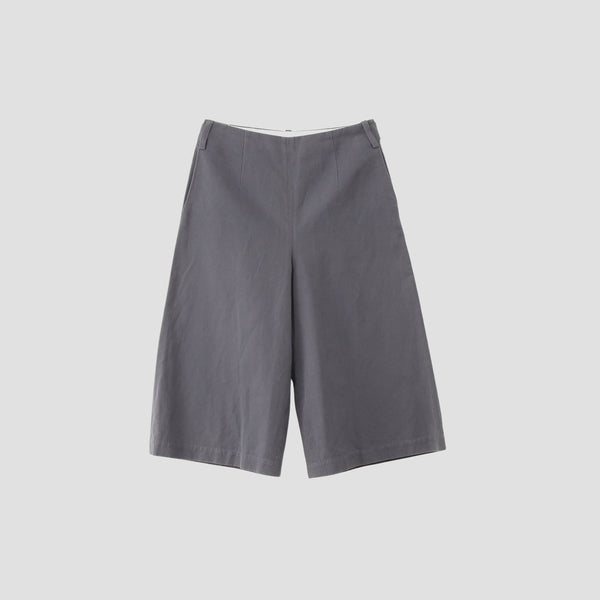 COTTON LINEN CANVAS TROUSERS