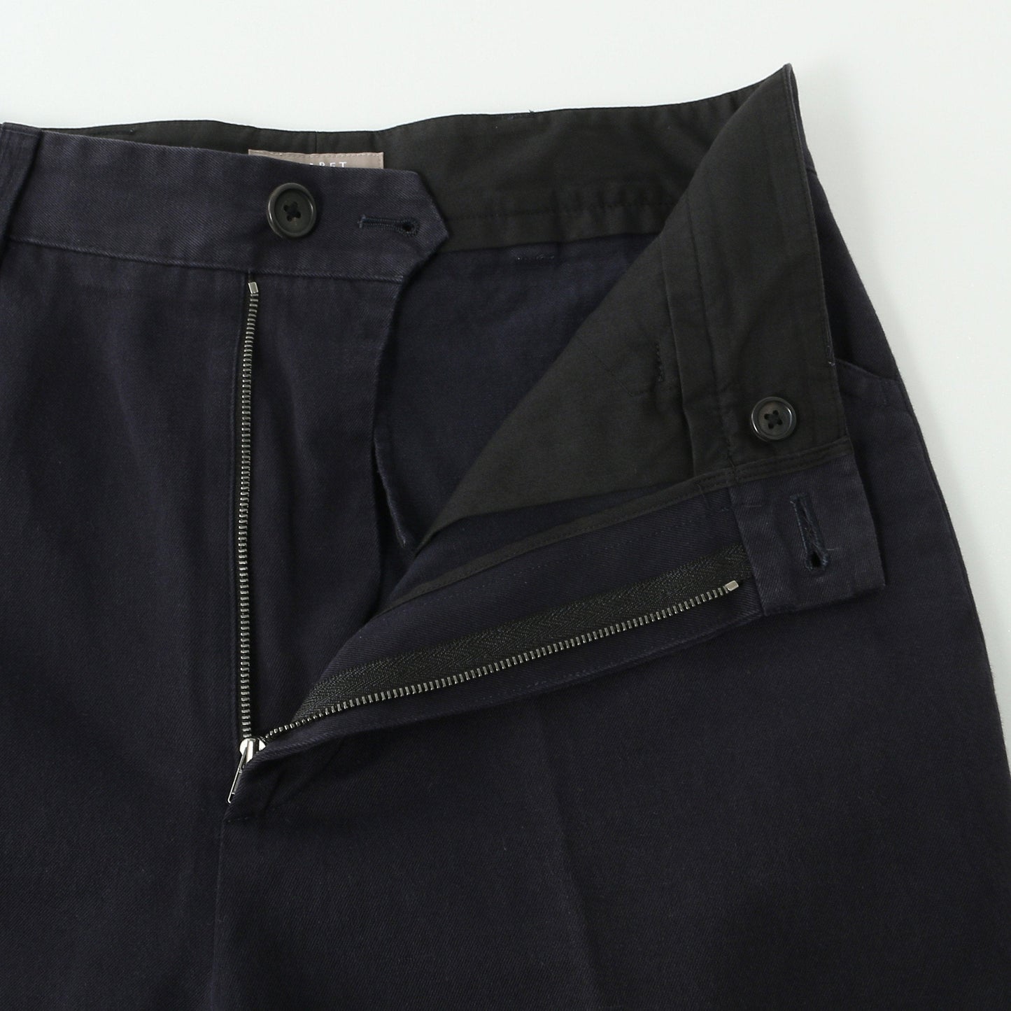 COTTON LINEN TWILL TROUSERS