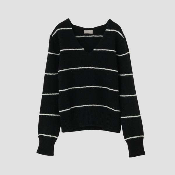 STRIPE WOOL JUMPER KNIT