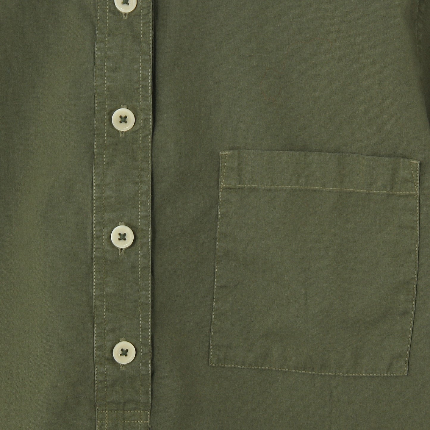 GARMENT DYE COTTON LINEN  SHIRT