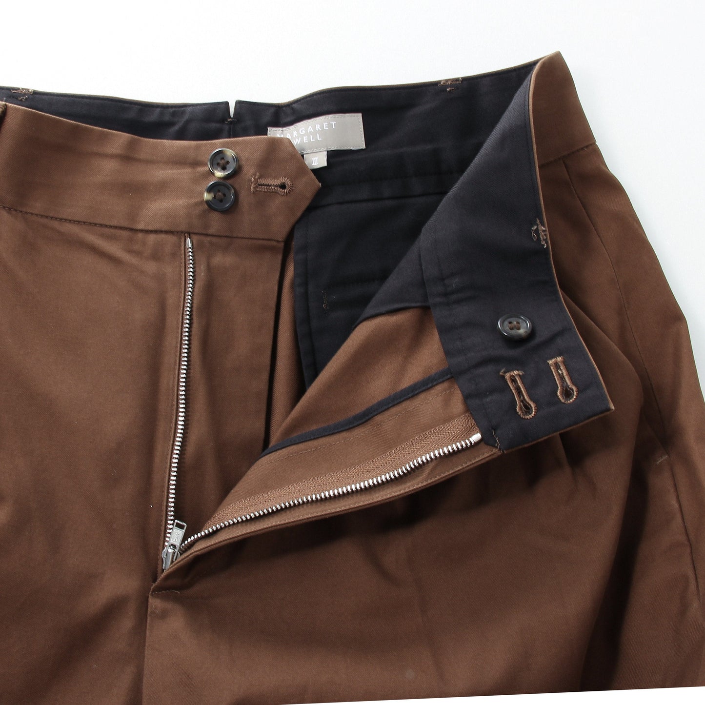 BRUSHED TWILL TROUSERS