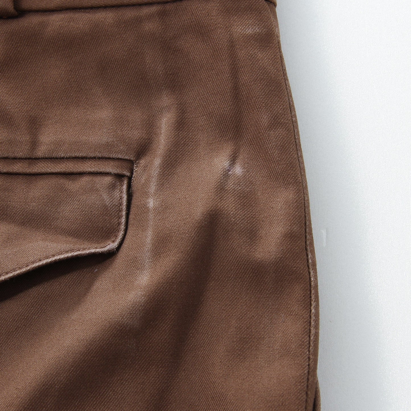 BRUSHED TWILL TROUSERS