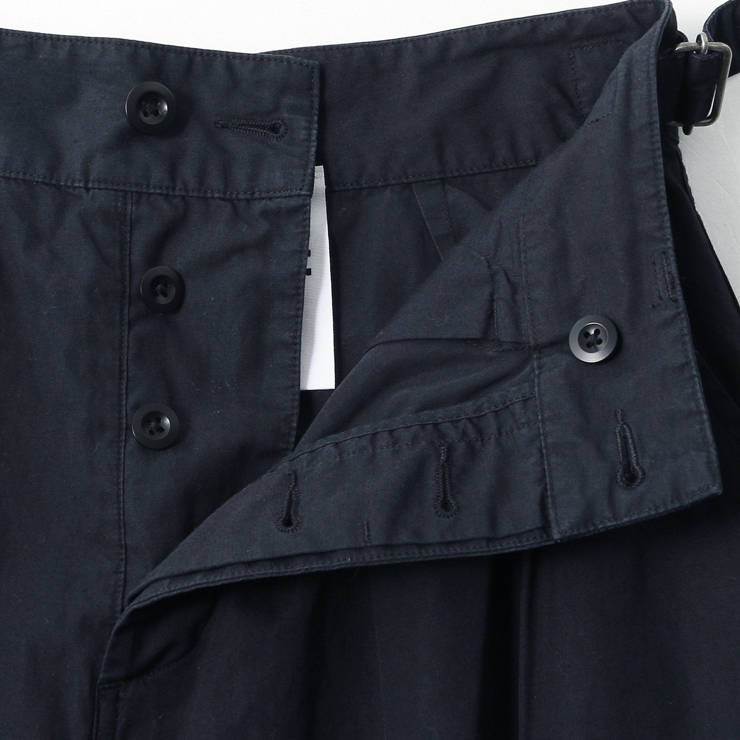 COTTON LINEN TOUGH POPLIN SKIRT