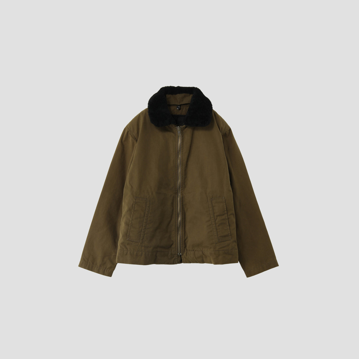 WASHED WAXED COTTON BLOUSON