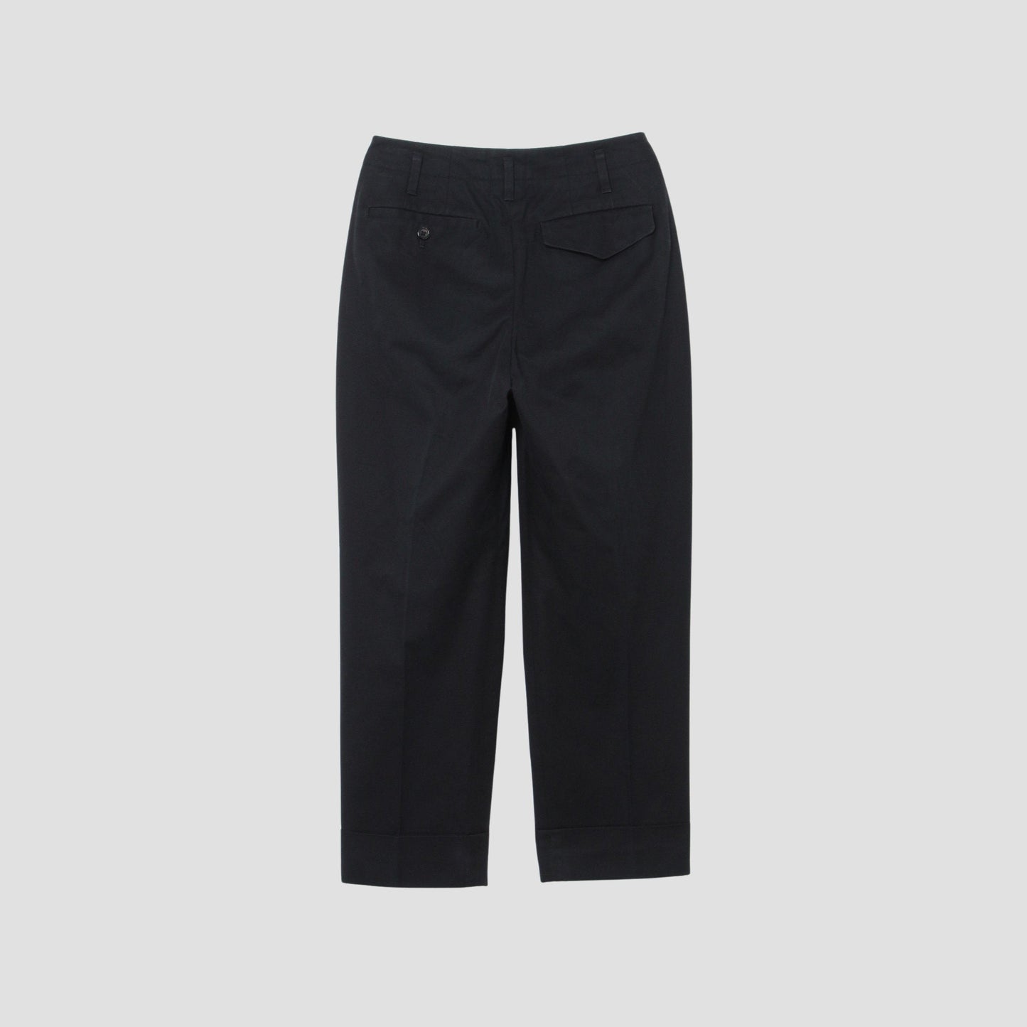 BRUSHED COTTON TWILL TROUSERS