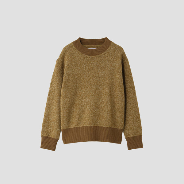 MELANGE WOOL COTTON KNIT
