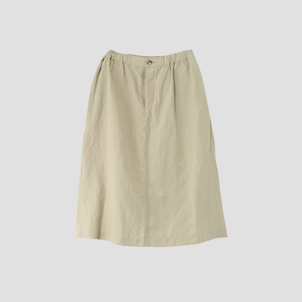 DENSE FINE LINEN POPLIN SKIRT