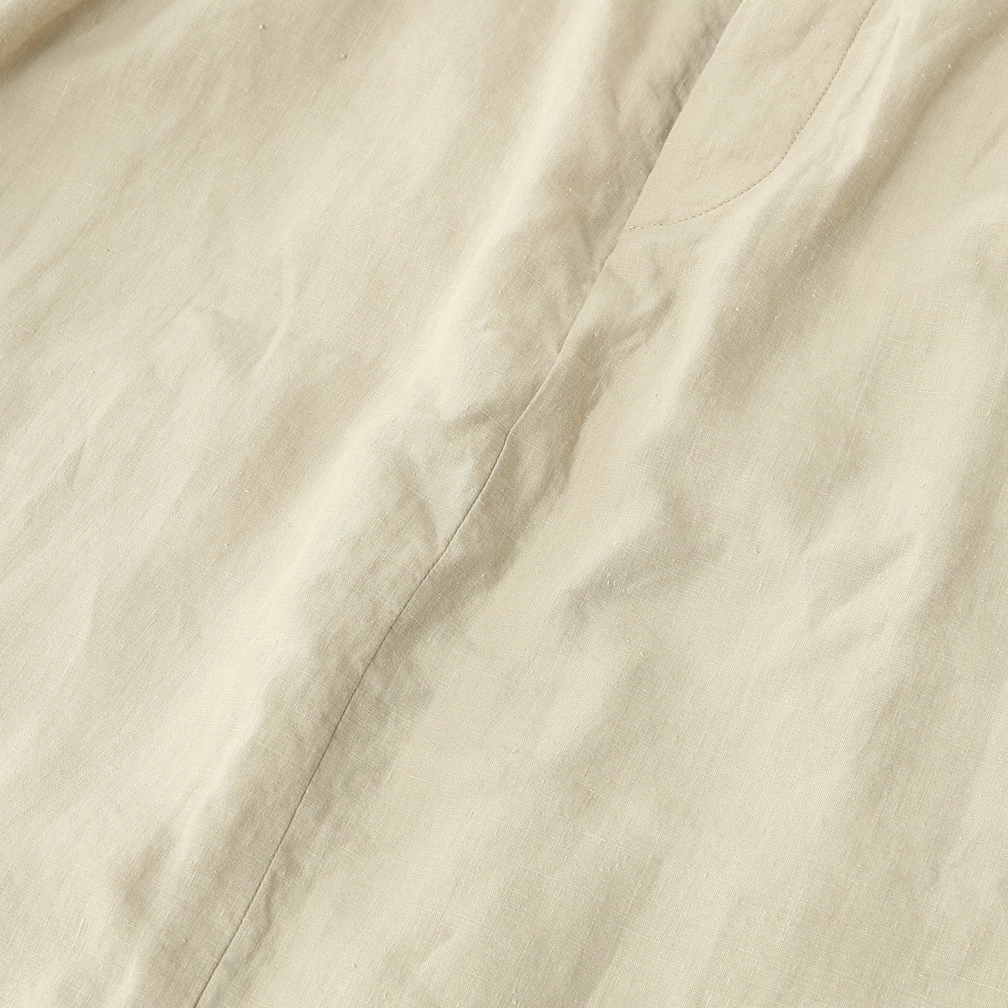 DENSE FINE LINEN POPLIN SKIRT