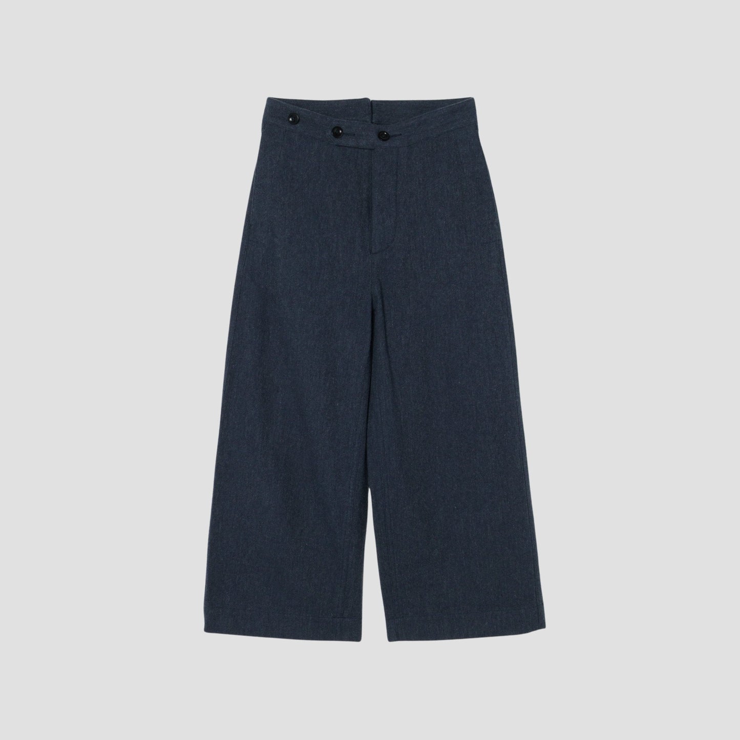 WOOL COTTON SERGE TROUSERS