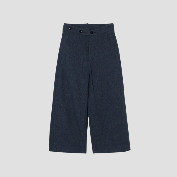 WOOL COTTON SERGE TROUSERS