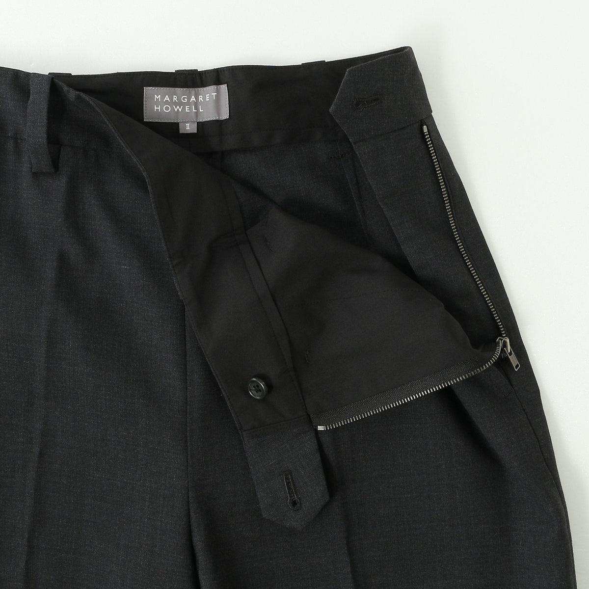 SUMMER WOOL POPLIN TROUSERS
