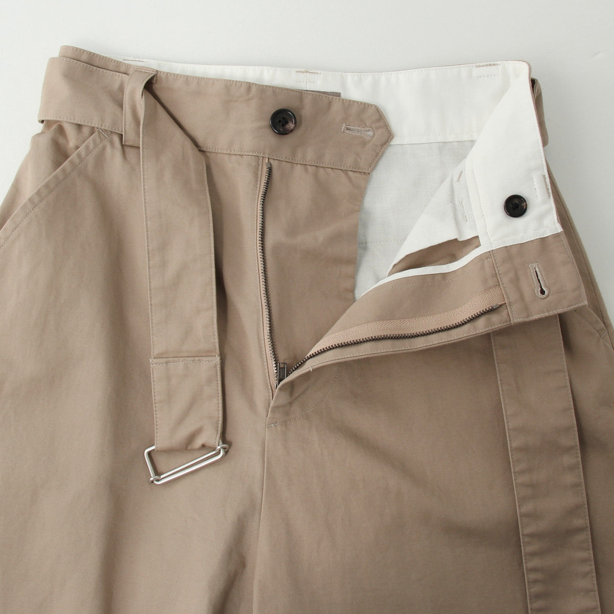 LIGHT COTTON LINEN TWILL TROUSERS