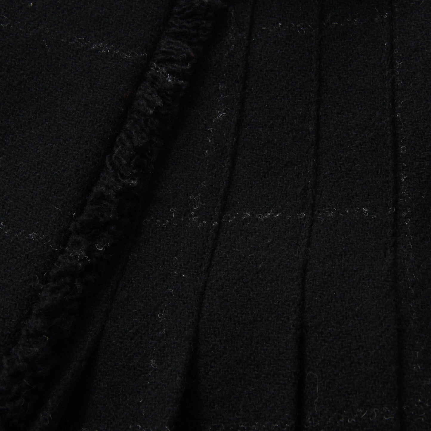 BLACK WINDOWPANE CHECK SKIRT