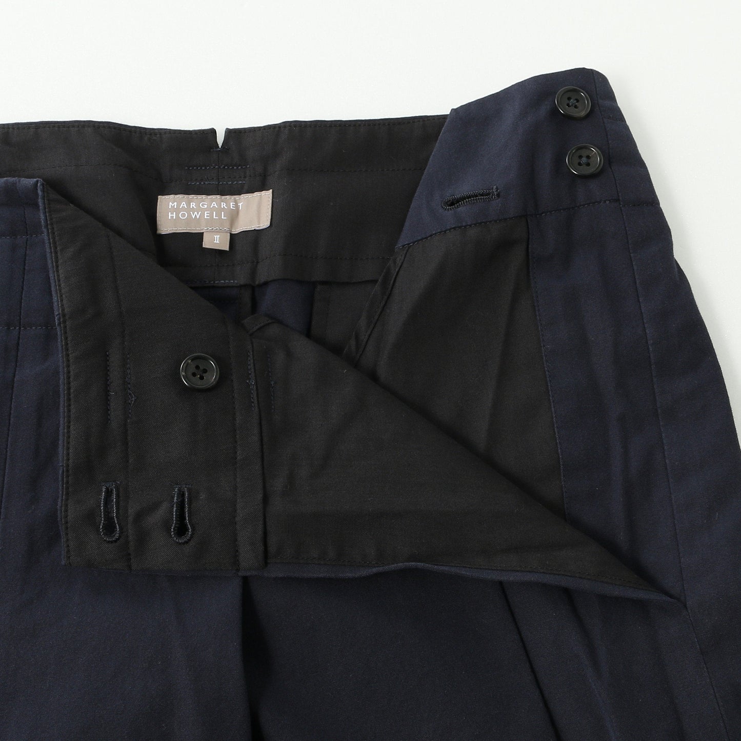 COMPACT COTTON TROUSERS