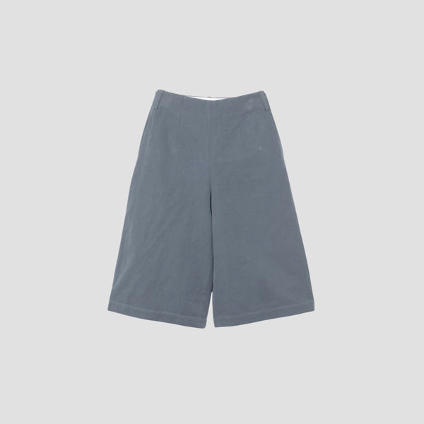 COTTON LINEN CANVAS TROUSERS