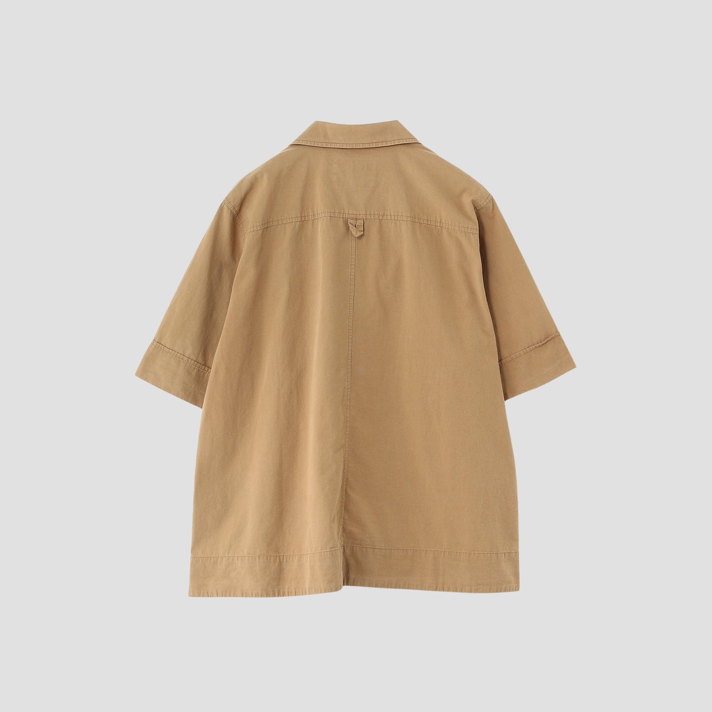 SANDED COTTON LINEN SHIRT