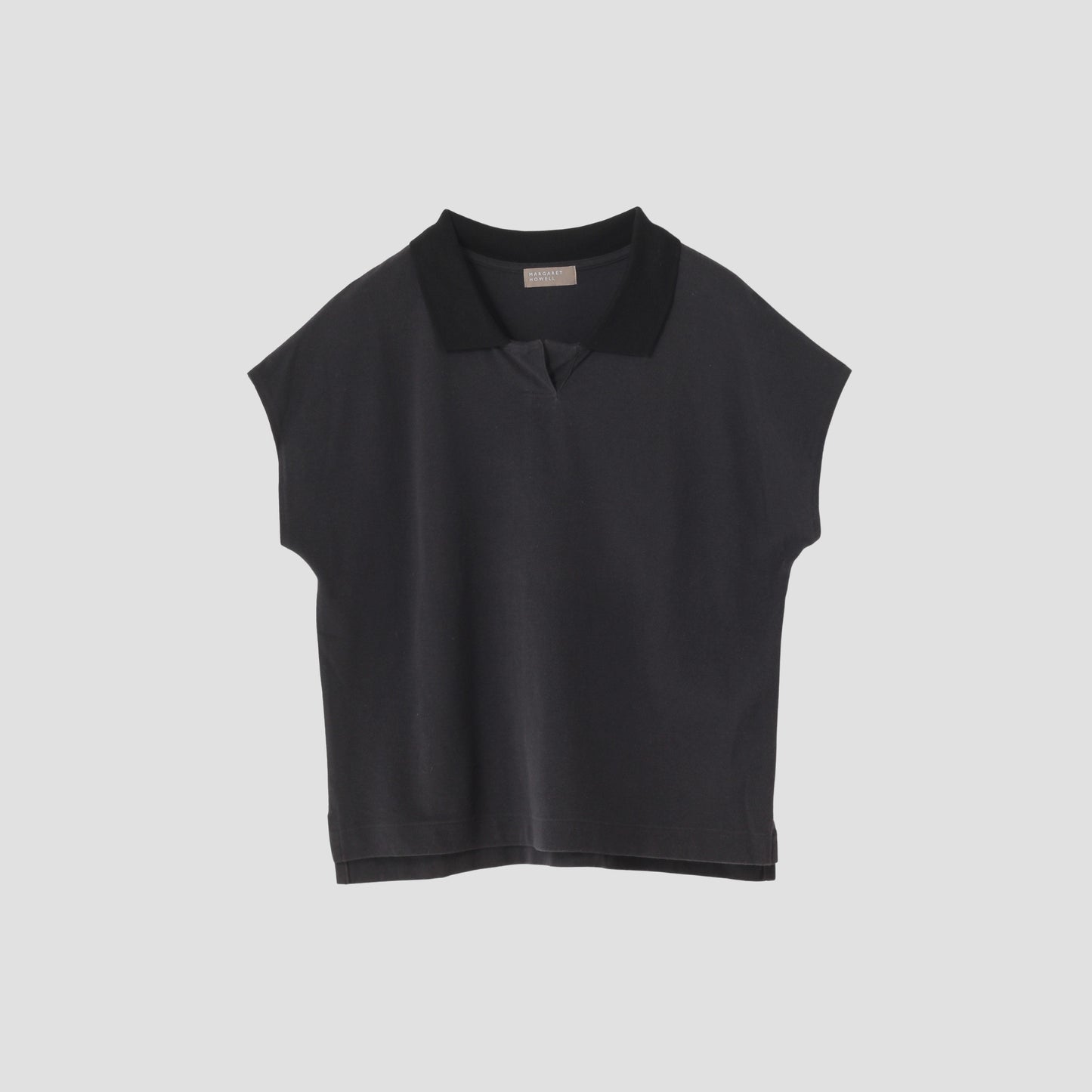 SILK COLLAR POLO JERSEY