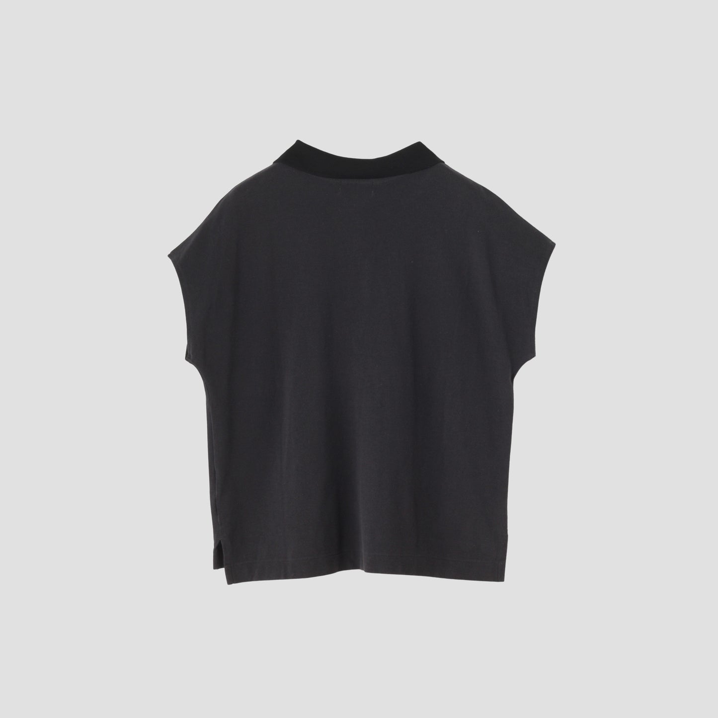 SILK COLLAR POLO JERSEY