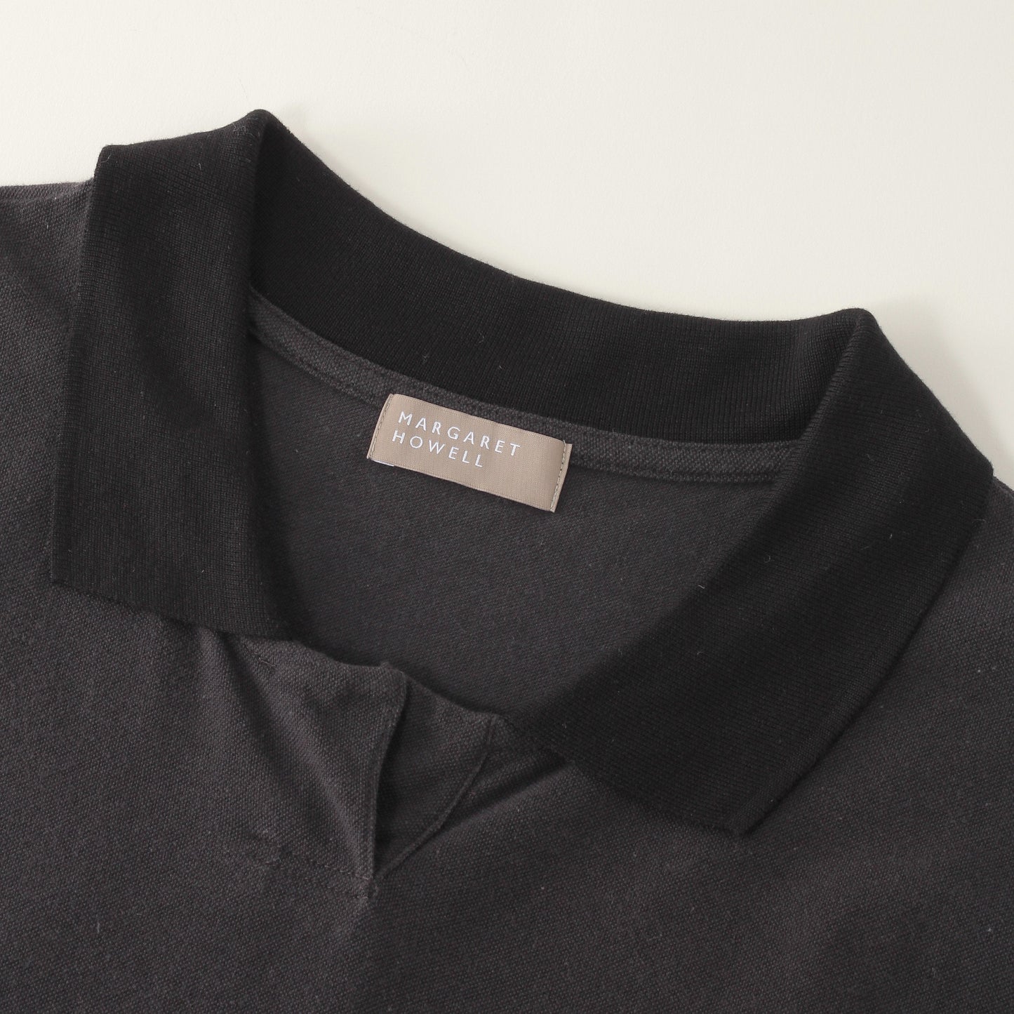 SILK COLLAR POLO JERSEY