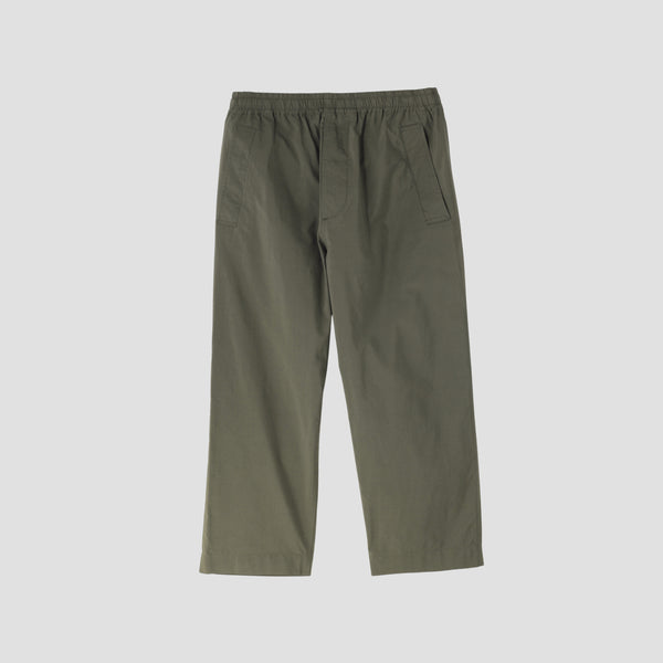 COTTON SILK POPLIN TROUSERS
