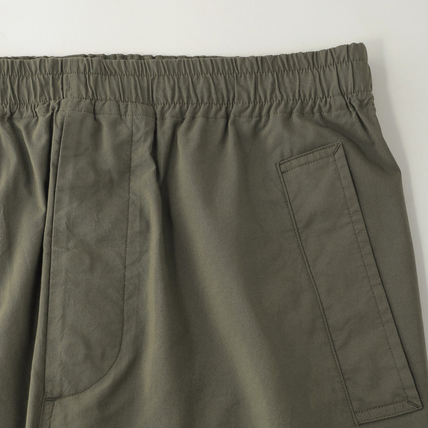 COTTON SILK POPLIN TROUSERS