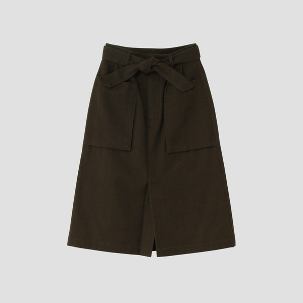 WOOL COTTON DRILL SKIRT