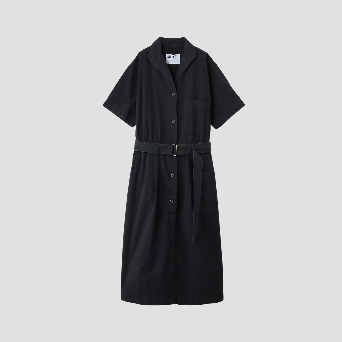 COTTON LINEN SHIRTING DRESS